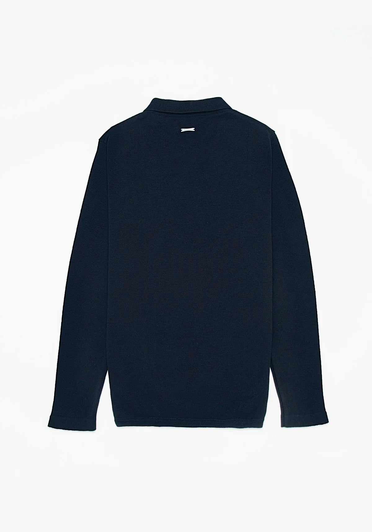 Saco Camisero Half Zip Algodón Azul Oscuro